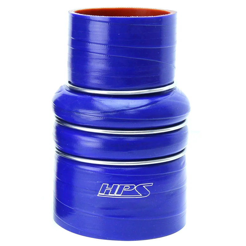 HPS 3.5″ – 4″ ID , 6″ Long High Temp 4-ply Reinforced Silicone CAC Coupler Hose Cold Side (89mm – 102mm ID , 152mm Length)