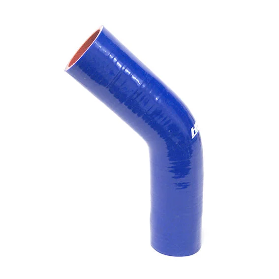 HPS 7/8″ ID High Temp 4-ply Reinforced Silicone 45 Degree Elbow Coupler Hose Blue (22mm ID)