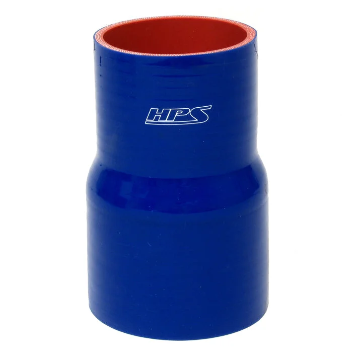 HPS 2.25″ – 2.5″ ID , 4″ Long High Temp 4-ply Reinforced Silicone Reducer Coupler Hose Blue (57mm – 63mm ID , 102mm Length)