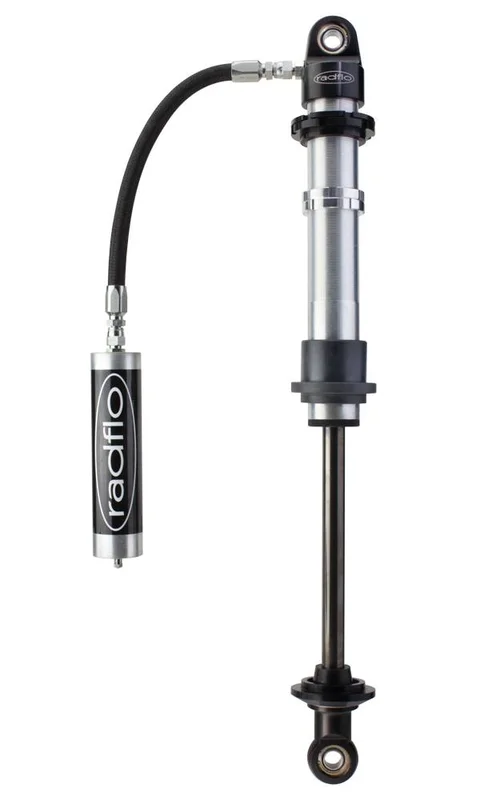 Radflo Off Road 2.5 Coilover 16″ Travel 7/8″ Shaft With Remote Reservoir 90 DEG Fitting And Dual Rate Spring Hardware