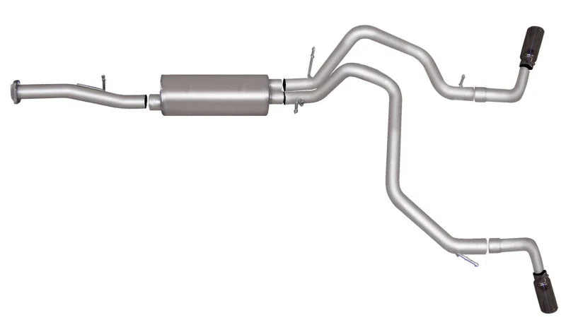 Gibson 07-12 Chevrolet Avalanche LS 5.3L 2.25in Cat-Back Dual Extreme Exhaust – Aluminized