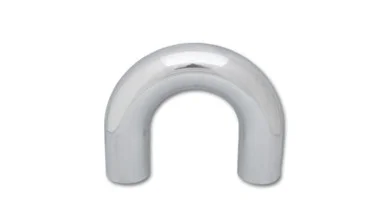 Vibrant 2.75in O.D. Universal Aluminum Tubing (180 degree Bend) – Polished – 2868