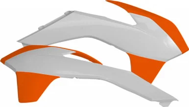 Acerbis Radiator Shroud White/Orange – 2314251088
