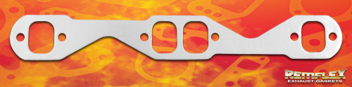 Remflex 2038 Exhaust Header Gaskets - Small Block Chevy Hedman Husler Oval Port