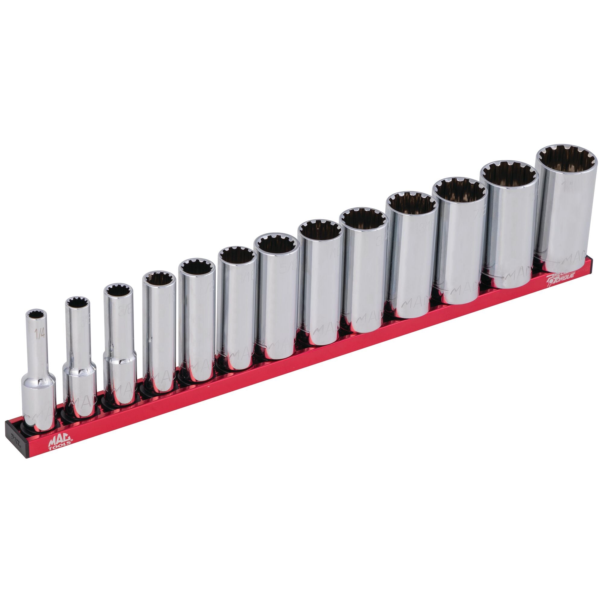 13-PC. 3/8” Drive SAE Deep Spherical Socket Set