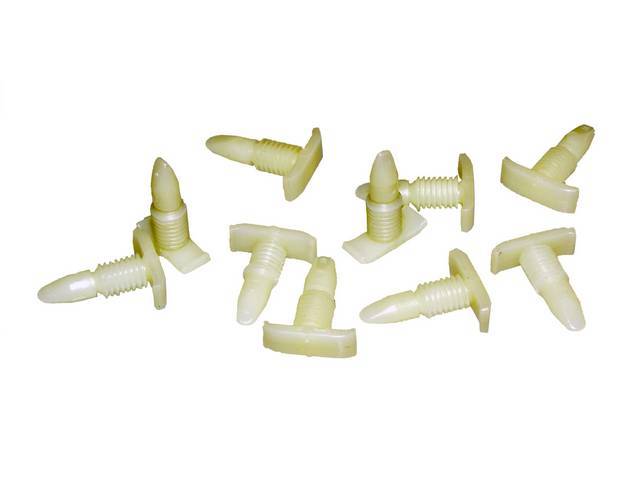 Door Weatherstrip Nylon Push Pin Retainer Kit