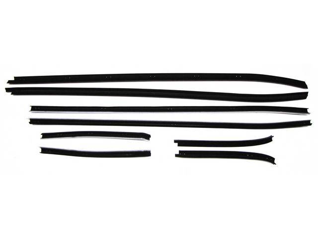 Door Upper Beltline Weatherstrip Kit, Felts by Repops