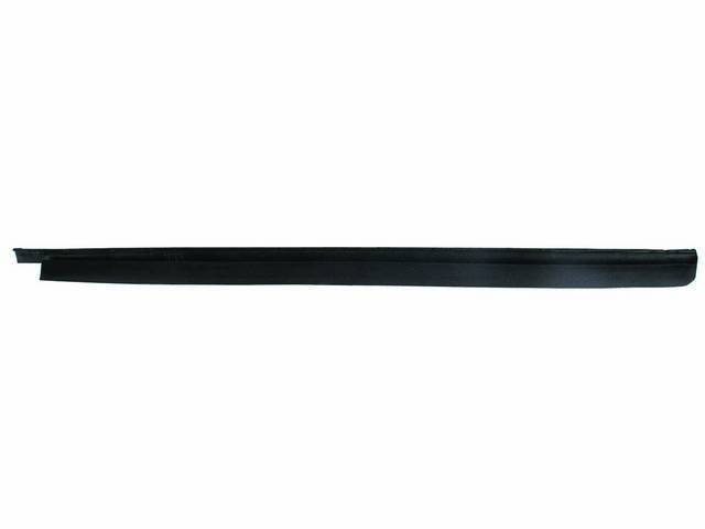 Door Glass Rear Weatherstrip, RH Vertical