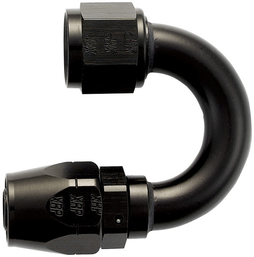 XRP 218012BB 180 Degree Double Swivel 12AN Female Hose End Black Anodized - Each