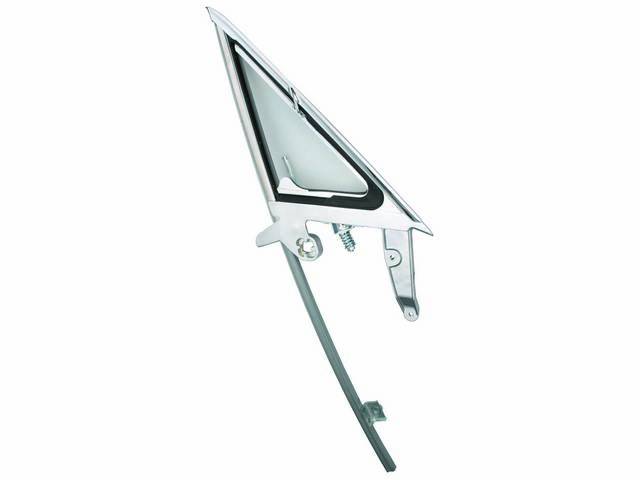 Vent Window Frame, RH, Complete Assembly, Clear Glass