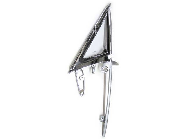 Vent Window Frame, LH, Complete Assembly, Clear Glass