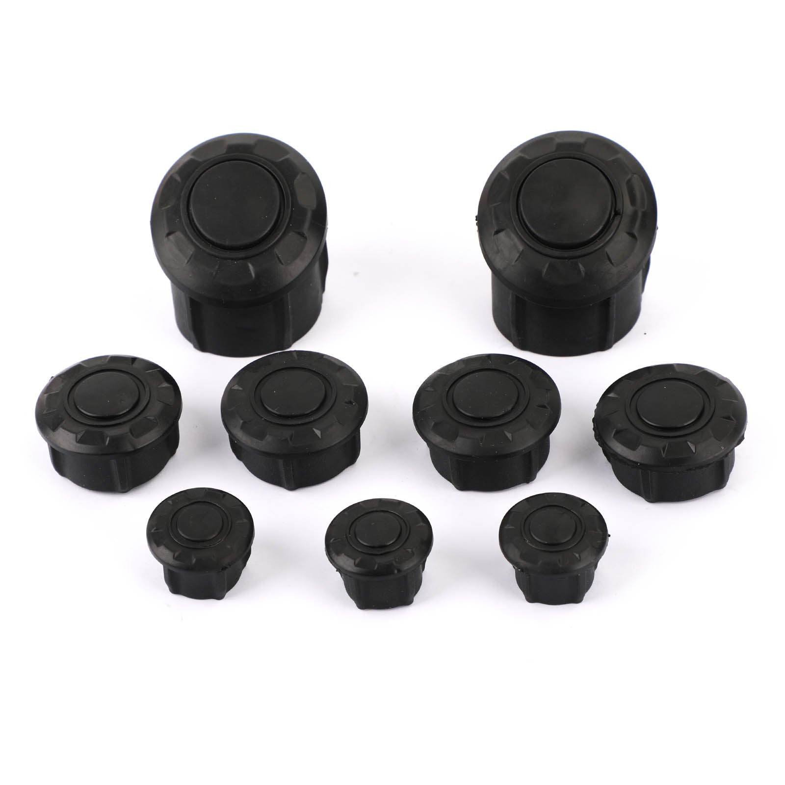 9 x SIDE FRAME COVER TUBE CAPS PLUGS Fit for BMW R1200GS R1250GS ADV 2014-2019 Generic