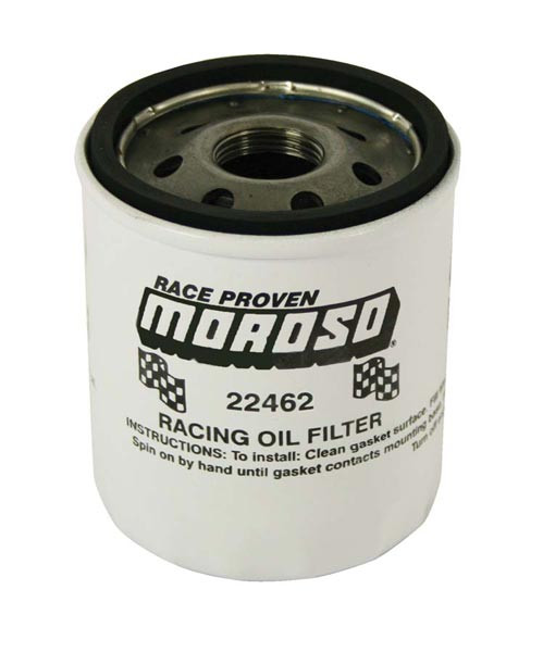 Moroso 22462 Racing Oil Filter - Early LS Engines - 27 Micron - Heavy Duty