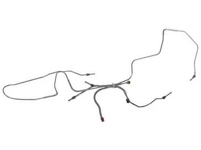 Front Disc Brake Line Set, Carbon Steel
