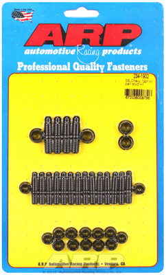 ARP 234-1902 Oil Pan Stud Kit - Small Block Chevy - 12-Point Nuts - Black Oxide