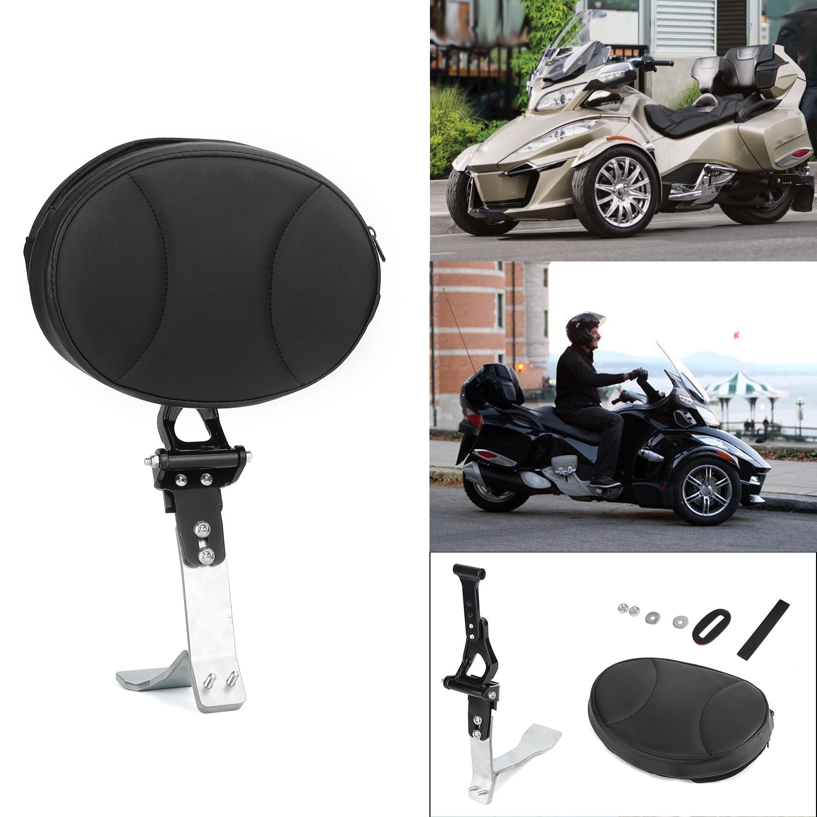 Driver Backrest fit for Can Am Spyder RT SE6 SM6 SE5 SM5 2008-2017 Generic