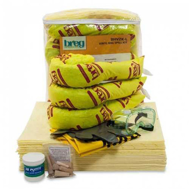 Breg HazMat Vinyl Zipper Spill Kit - Large