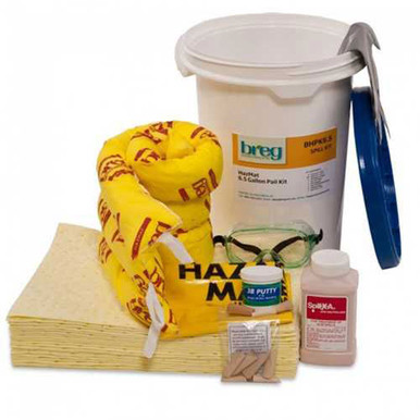 Breg HazMat Pail Spill Kit 6.5 Gallons