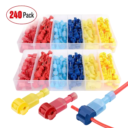 240Pcs Quick Splice Wire Terminals