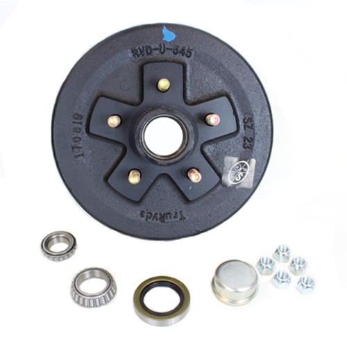 TruRyde 5-4.75" Bolt Circle Trailer Hub/Drum with Parts for a 3,500 lbs. Trailer Axle - 5475LB3E