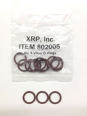 XRP 802006 -6 6AN Viton O-ring for race hose fittings & plumbing line-Lot of 5