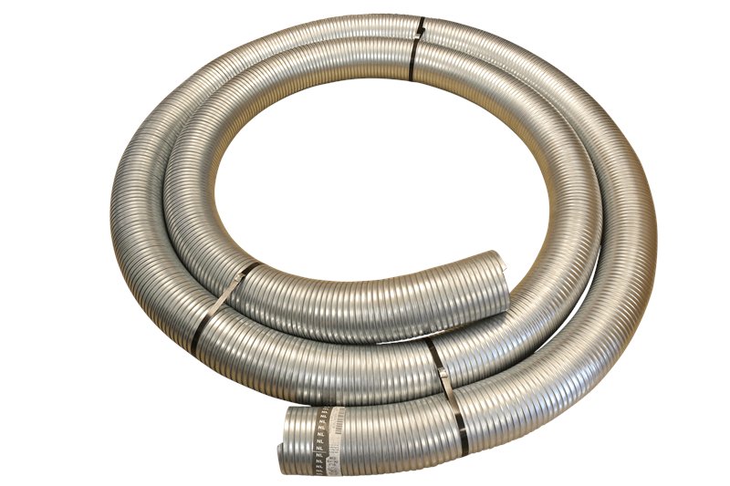 25 FT Roll Of 5" Galvanized Flex Pipe Exhaust Tubing