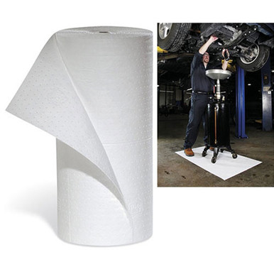 PIG Water-Repellent Oil-Absorbent Medium-Weight Mat Roll - 30" x 150"