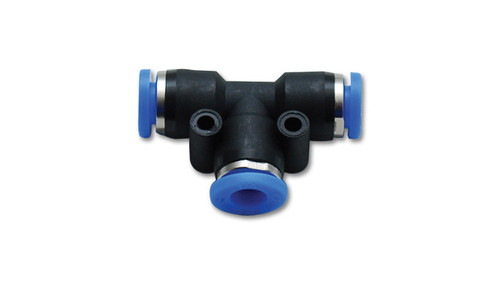 Vibrant 2676 Push to Connect Tee Air Fitting - For 3/8" Polyethelene Tubing
