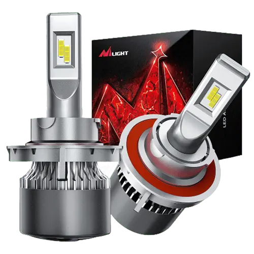 Nilight NIXMEN 2 Pcs H13/9008 LED Headlight Bulb 70W 8000-10000LM 350% Brighter High Low Beam Halogen Lamp Replacement Upgraded LED Headlight Conversion Kit 6500K, 2 Years Warranty