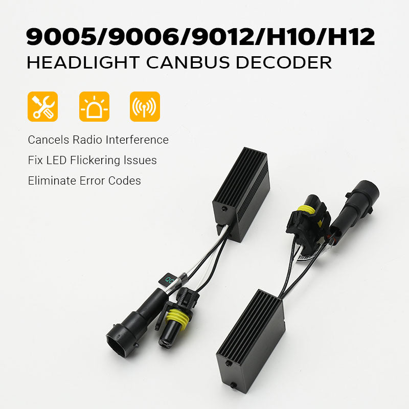 Fahren 9005/9006/9012/H10/H12 Headlight CANbus Decoder Pack of 2