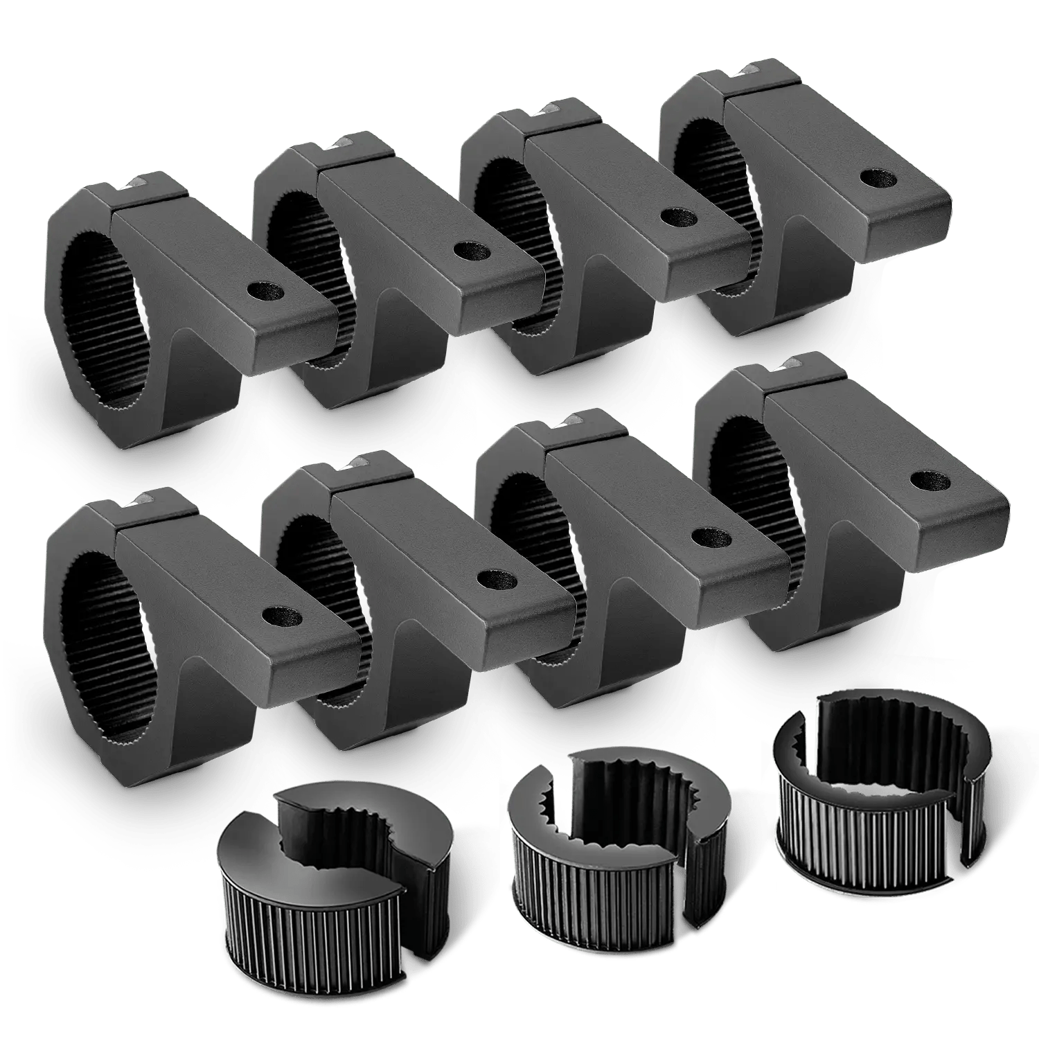 Horizontal Bar Clamp Mount Bracket Kits 1in-1.5in-1.75in-2in (4 Pairs)