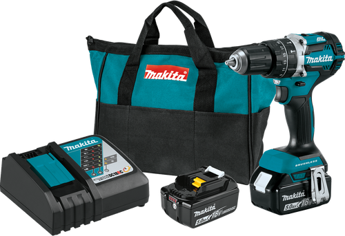 18V LXT™ Lithium-Ion Compact Brushless Cordless 1/2" Hammer Driver-Drill Kit (5.0Ah), Compact design, XPH12T