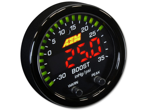 AEM 30-0306 X-Series 35PSI / 2.5BAR Boost Display Gauge 2-1/16" 52mm