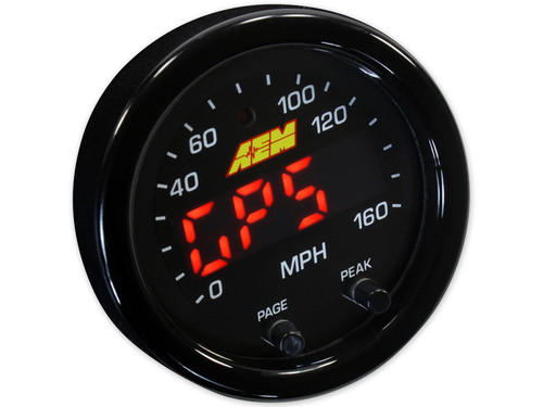 AEM 30-0313 X-Series GPS Speedometer, MPH/Altitude & Track Gauge 2-1/16" 52mm
