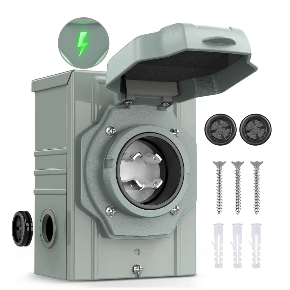 30 Amp 4 Prong Generator Power Inlet Box