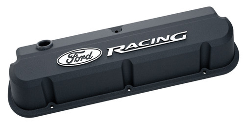 Proform 302-135 Black Slant Edge Valve Covers - SBF - Tall - Cast Aluminum