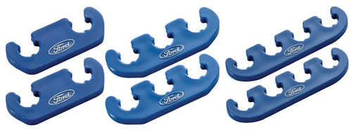 Proform 302-637 Ford Racing Ignition Wire Separators - Blue w/ White Logo - Pair