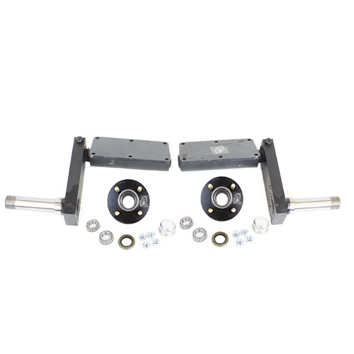 Adjustable 550 lb. Torsion Half Axles with 4-4" Bolt Circle Hubs - FR550SBT121