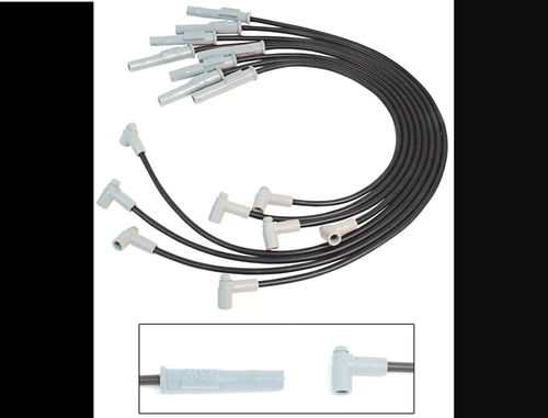 MSD Ignition 31803 Black Super Conductor Spark Plug Wires BBC 88+