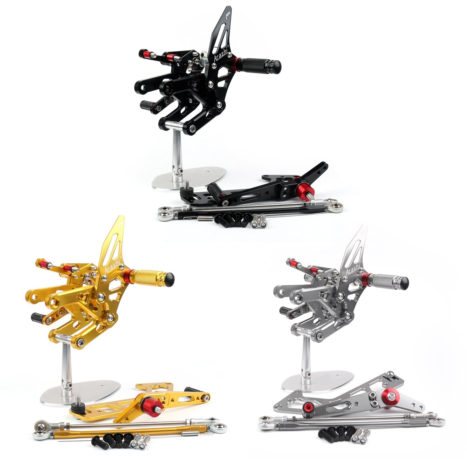 Adjustable Rearsets Footrests Footpeg Rear Set For Yamaha MT-10 FZ10 2017-2019 Generic