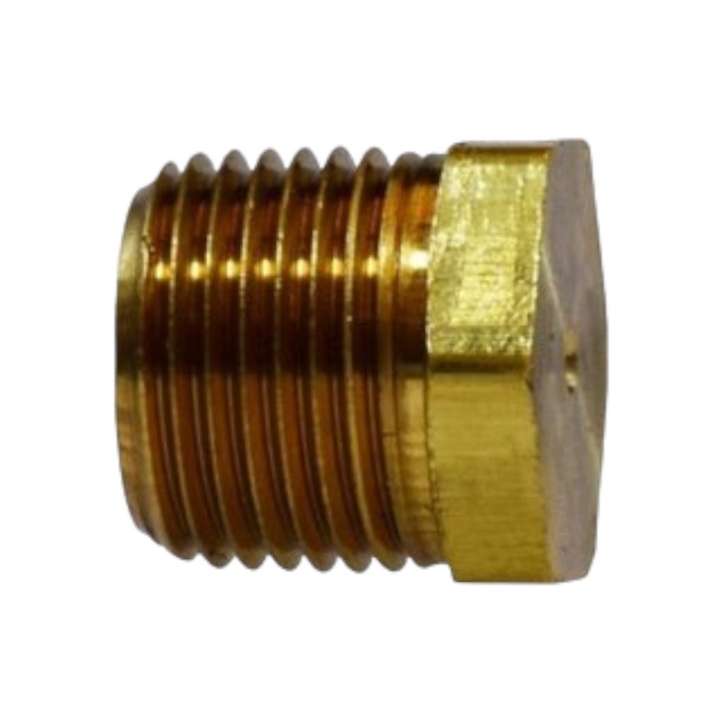 3/4" Solid Brass Hex Plug