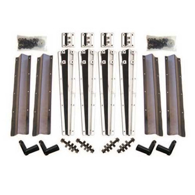 Minimizer Liquid Platium Plastic Bolt On Bracket Kit for Poly Truck Fenders 300 Series
