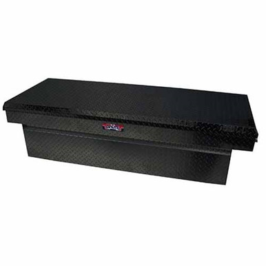Brute Full Lid Mid Size / DOwn Size CrossOver Tool Box - Long Bed Only - Black