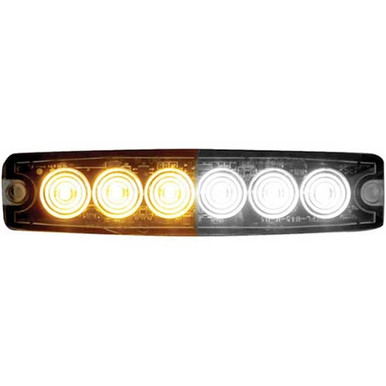 Buyers Ultra Thin 5 Inch LED Strobe Light - Amber/Clear