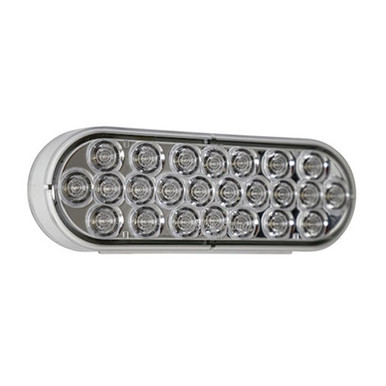 Buyers 6 Inch Clear Oval Backup Light With 24 LEDs - (Pack of 10)