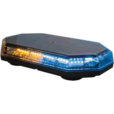 Buyers 15 Inch Octagonal LED Mini Light Bar - Amber/Blue