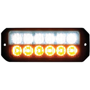 Buyers Dual Row 5 Inch LED Strobe Light - Clear/Amber