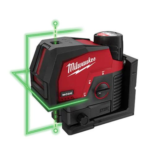 M12" Green Cross Line & Plumb Points Laser Kit