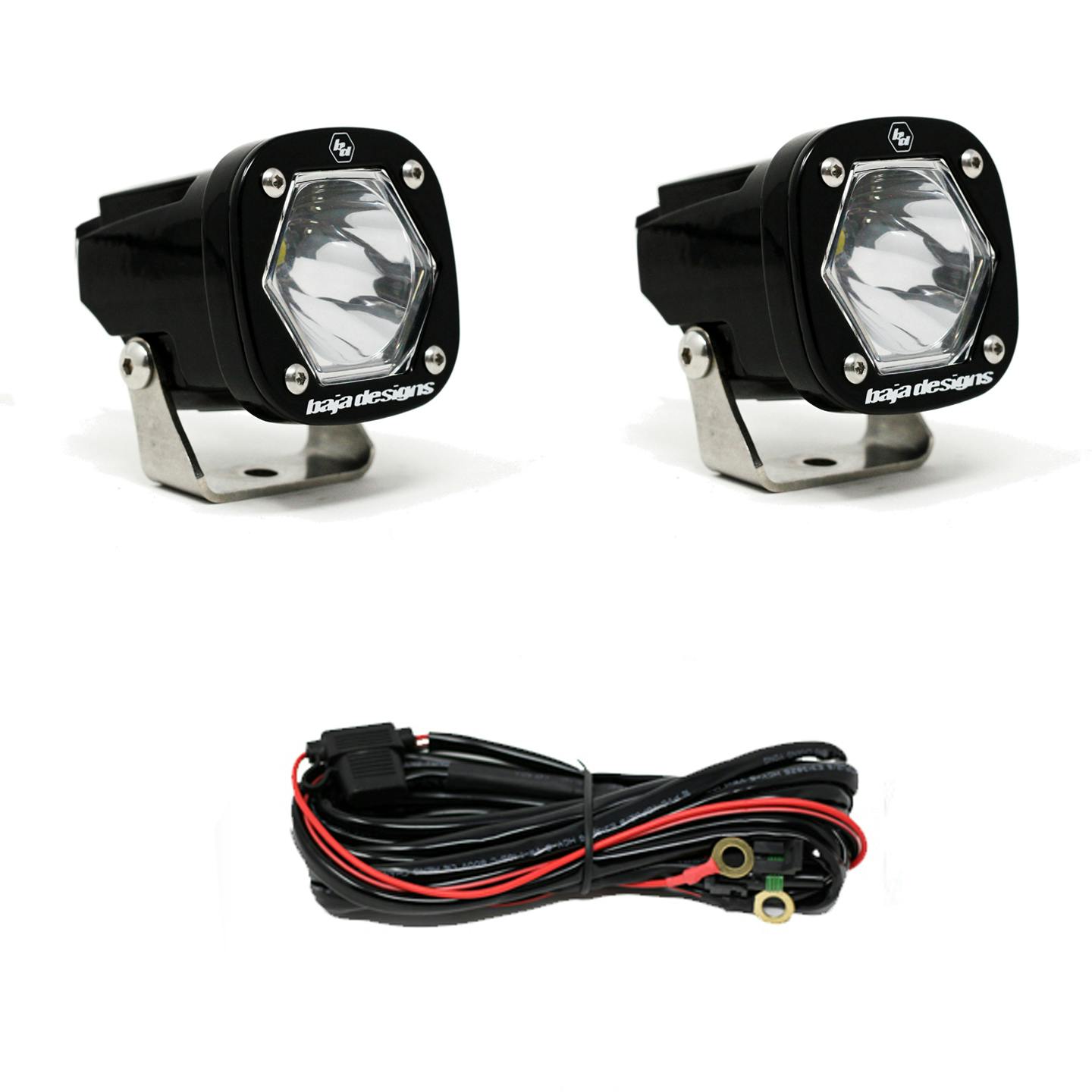 Baja Designs 387801 S1 Black LED Auxiliary Light Pod Pair