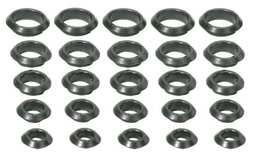 Moroso 39050 Firewall/Panel Grommets - Set of 25 - 5 of Each Size - 1/2" - 1"
